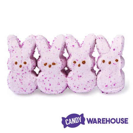 Peeps Marshmallow Candy Bunnies - Sparkly Wildberry: 8-Piece Pack| Candy Warehouse