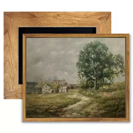 Canvas Painting, Wooden Frame, Retro Art, Vintage Classical Oil Painting Rural Farmhouse Room Decor, Ideal Gift For Bedroom Living Room Corridor, Wall Art, Wall Decor, Fall Decor, Wall Decor, Room Decoration - Temu