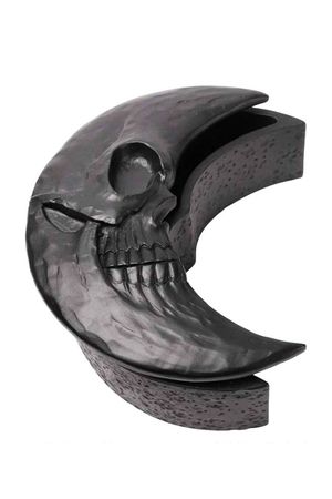 Skull Moon Box (Black) by Alchemy Gothic - The Gothic Shop