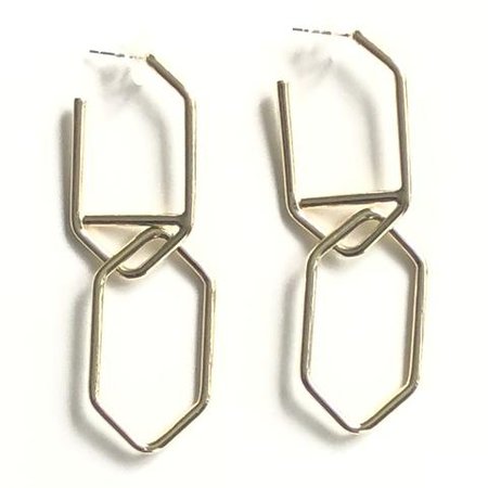 Abstract Angles Drop Earrings