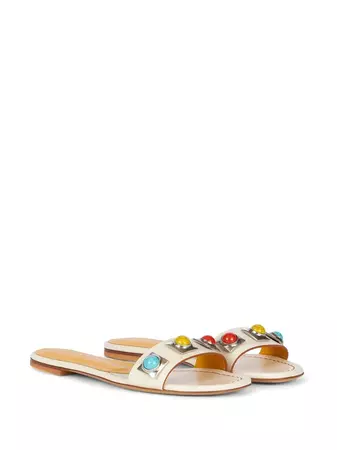 ETRO Gemstone Embellished Sandals - Farfetch