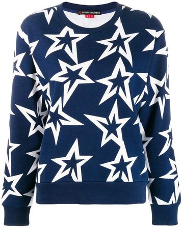 star-print sweatshirt