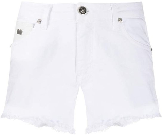frayed denim shorts