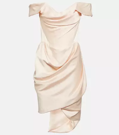 Nova Cora Crepe Satin Minidress in Pink - Vivienne Westwood | Mytheresa