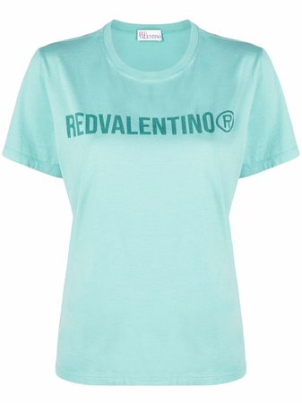 RED Valentino Logo Print T-shirt - Farfetch
