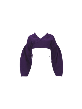 Tchai Kim Puff Sleeve Jeogori in Purple (Dei5 edit)