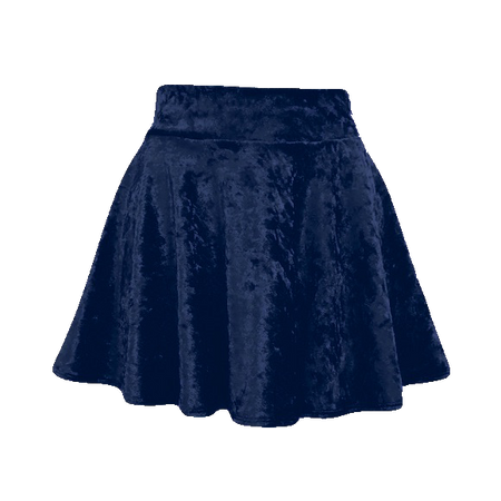 rebbie_irl’s blue velvet skirt | modcloth