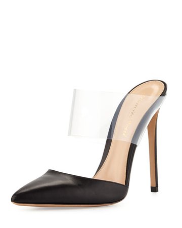 Gianvito Rossi PVC/Leather High Heels - Meghan's Mirror