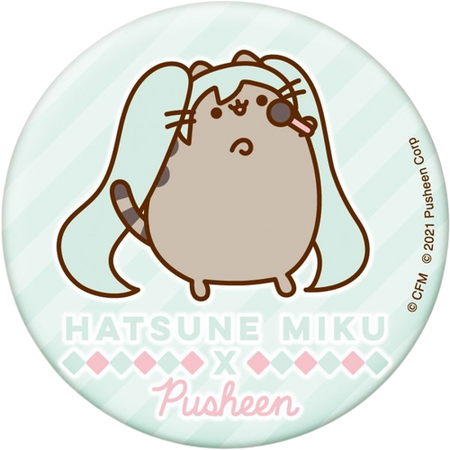 Hatsune Miku x Pusheen Collab Badge