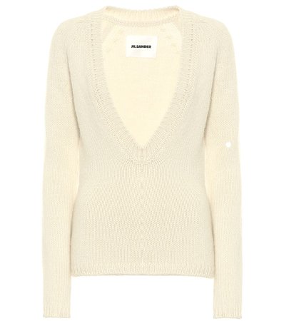Jil Sander - Slim-fit wool-blend sweater | Mytheresa