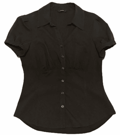 black corset blouse business office