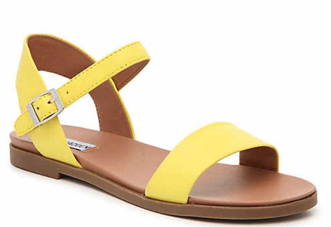 Highlighter yellow sandals