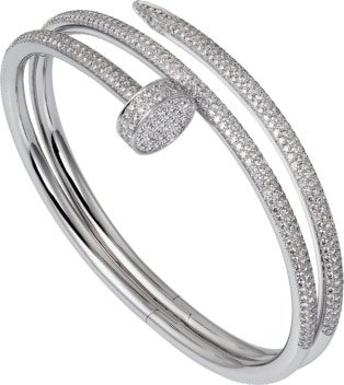 Cartier Juste un Clou bracelet - White gold, diamonds