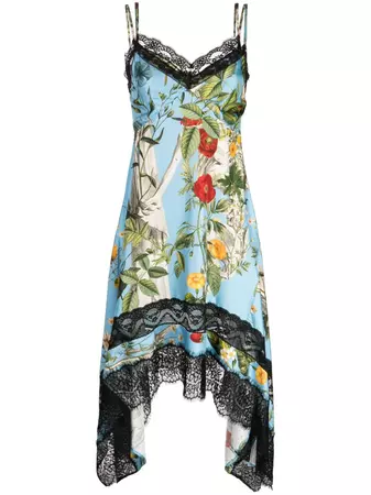 Monse floral-print Lace Slip Dress - Farfetch