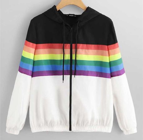 Rainbow Zip-Up Jacket