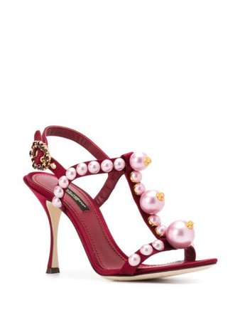 Dolce & Gabbana 105mm Sandalen Mit Perlen