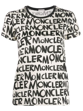 Moncler All Over Logo T-shirt - Farfetch