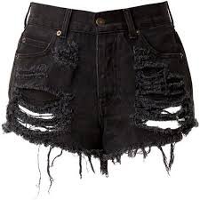 black ripped jean shorts - Google Search
