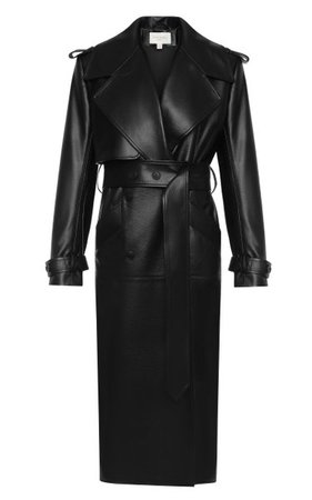 Double-Breasted Eco-Leather Trench Coat By Matériel | Moda Operandi