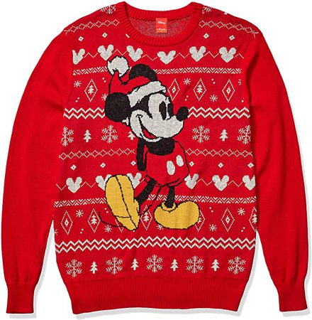 Disney Men's Ugly Christmas Sweater, Timon & Pumbaa/Orange, Large at Amazon Men’s Clothing store