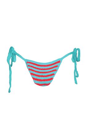 Striped Scoop Bikini Bottom By Memorial Day | Moda Operandi