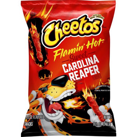 Cheetos Flamin' Hot Sweet Reaper Cheese Puffs, 8.5 oz - Walmart.com