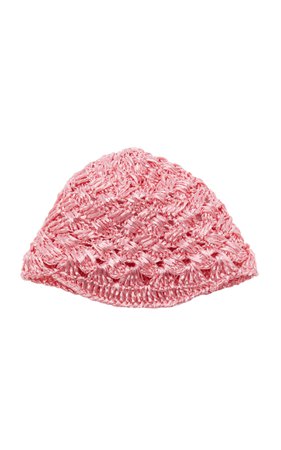 Crochet Knit Hat by Luisa Beccaria | Moda Operandi