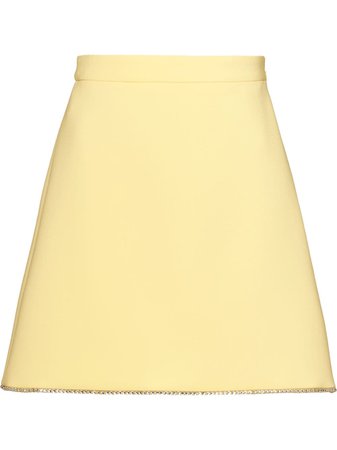 Miu Miu Faille Cady Skirt - Farfetch