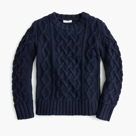 J.Crew: Kids' Cable-knit Sweater