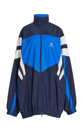 Colorblocked Shell Track Jacket By Balenciaga | Moda Operandi