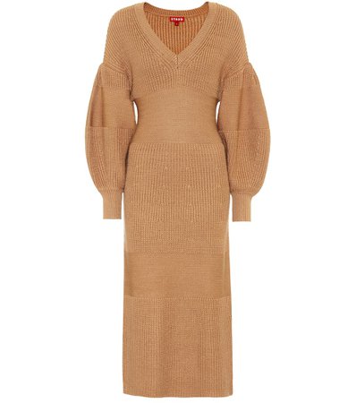 Staud - Carnation knit midi dress | Mytheresa