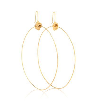 Roxanne 24-Kt Gold-Plated Hoop Earrings | Elhanati - Mytheresa