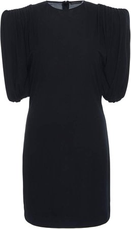 Versace Ruched Sleeve Crepe Dress Size: 38