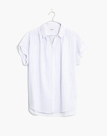 Central Shirt in Lavender Stripe