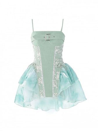 mint fairy dress