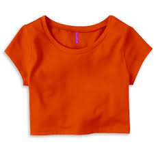 dark orange ribbed shirt