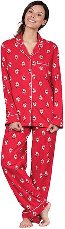 PajamaGram Fun Pajamas for Women - Christmas PJs Women, Red St. Nick, XS, 2-4 at Amazon Women’s Clothing store