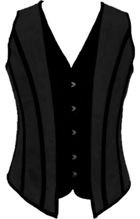 Black corset vest