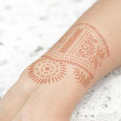 Wrist Cuff Henna Tattoo with Mandala | Shop Mihenna Today!