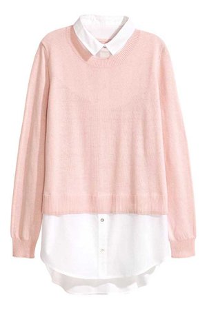 pink white jumper