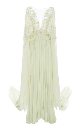 Floral Chiffon Gown by Pamella Roland | Moda Operandi