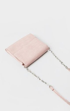 Pink Croc Square Mini Cross Body Bag | PrettyLittleThing