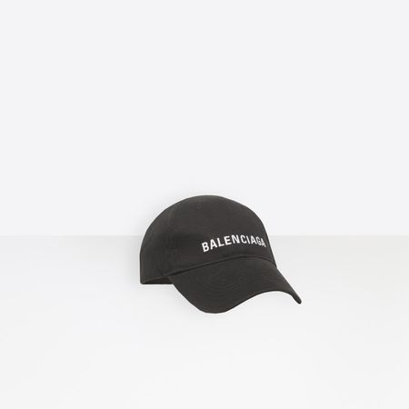 BLACK / WHITE Balenciaga Cap for Women | Balenciaga