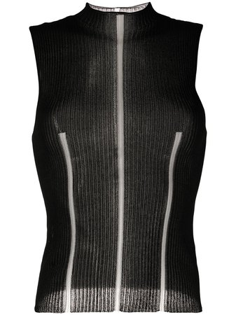 Dion Lee Ribbed Sleeveless Knitted Top - Farfetch
