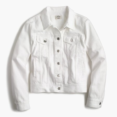 J.Crew: Denim Jacket In White