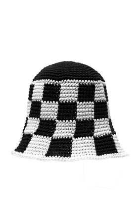 Crochet Checkered Bucket Hat By Memorial Day | Moda Operandi