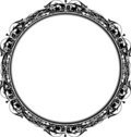 Victorian Grunge Circle Frame