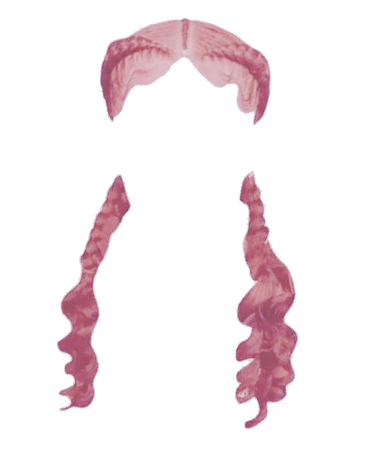 Pink Dusty Rose Curly Hair Braids (Dei5 edit)