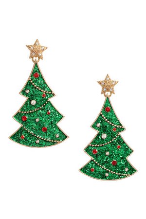 Christmas Tree earrings 2
