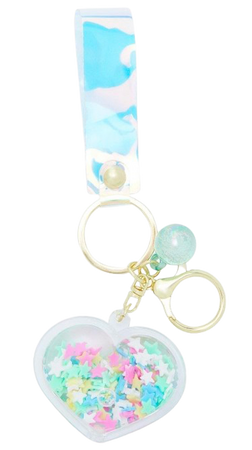 iridescent keychain from hot topic